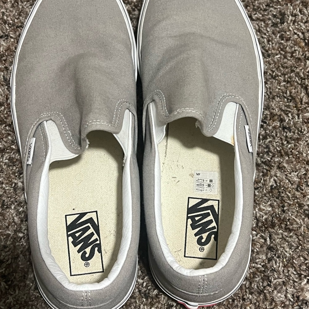 Vans Gray Slip-On Loafers
